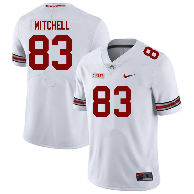 Men #83 Joop Mitchell Ohio State Buckeyes College Football Jerseys Sale-White